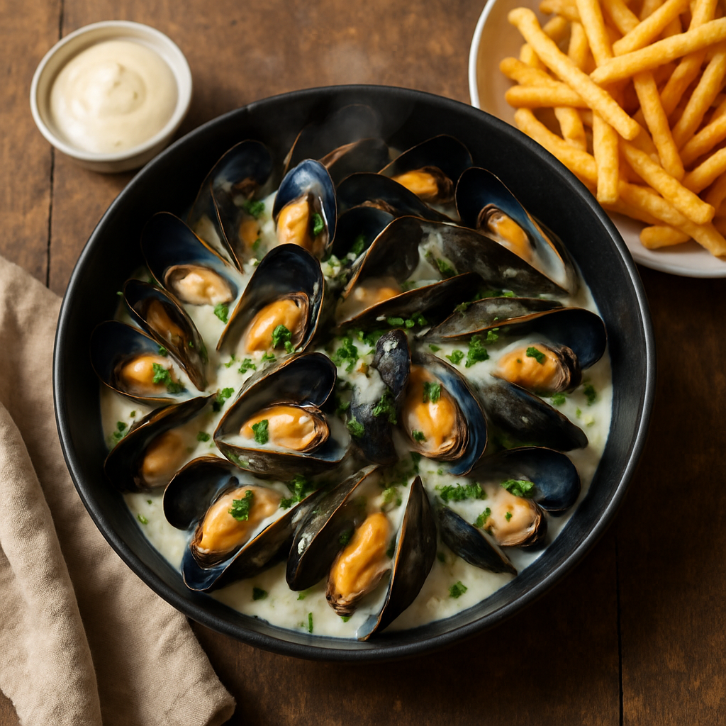 Moules-frites maison